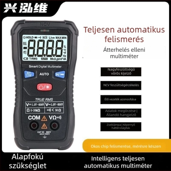 Digitális multiméter, teljesen automata, égési védelem, többfunkciós, megbízható villanyszerelő javítóeszköz