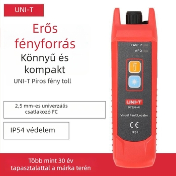UT691 optikai kábel teszt toll fényforrással, 15 km hatótávolság, Uni-T