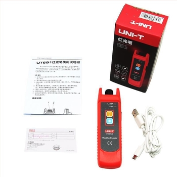 UT691 optikai kábel teszt toll fényforrással, 15 km hatótávolság, Uni-T