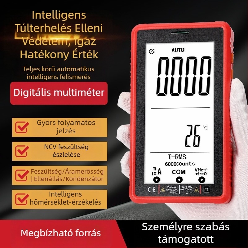 LEFAVOR SK520A Digitális multiméter háttérvilágítással és égésálló védelemmel