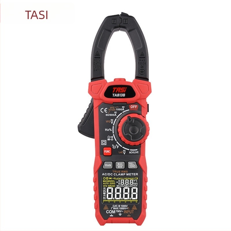 TA813A/B csipeszmérő és digitális multiméter, kiemelkedő pontosságú AC/DC 1000A, többfunkciós automatikus működés