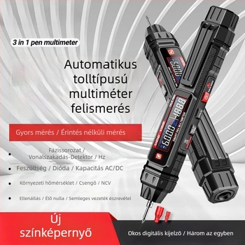  Toll alakú digitális multiméter, intelligens, nagy pontosságú, többfunkciós mérőeszköz feszültség- és folytonosságmérésre