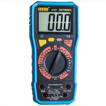 Digitális multiméter égésvédelmi védelemmel, nagy pontosságú digitális kijelző, modell SNT890DL, márka Senit.