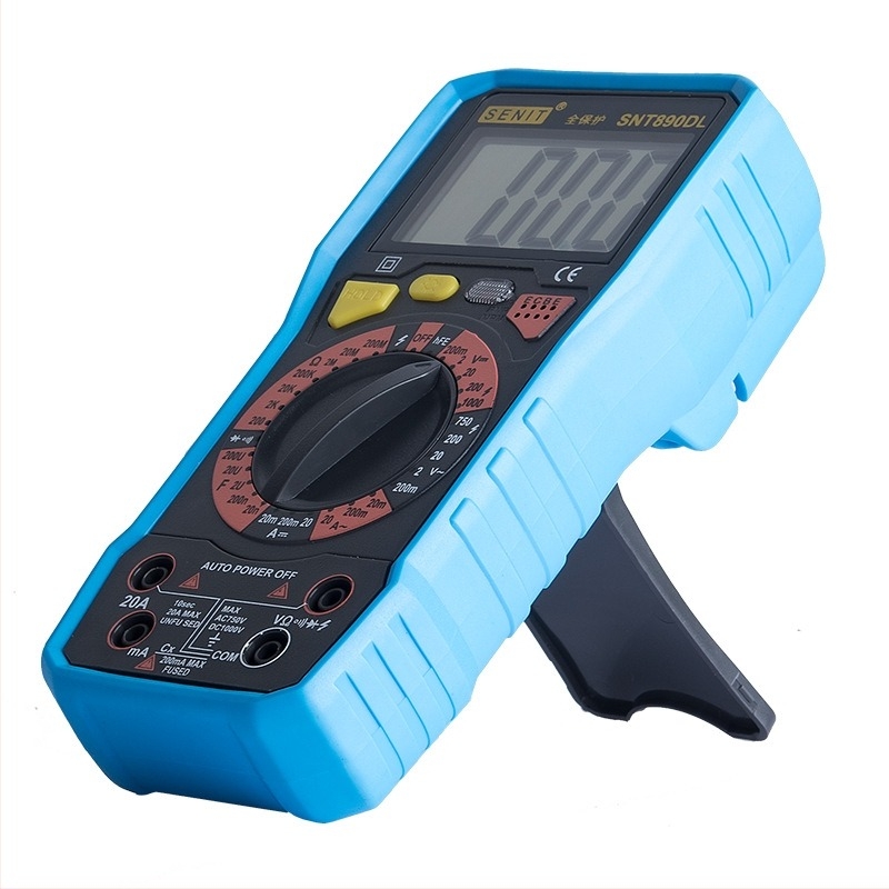 Digitális multiméter égésvédelmi védelemmel, nagy pontosságú digitális kijelző, modell SNT890DL, márka Senit.