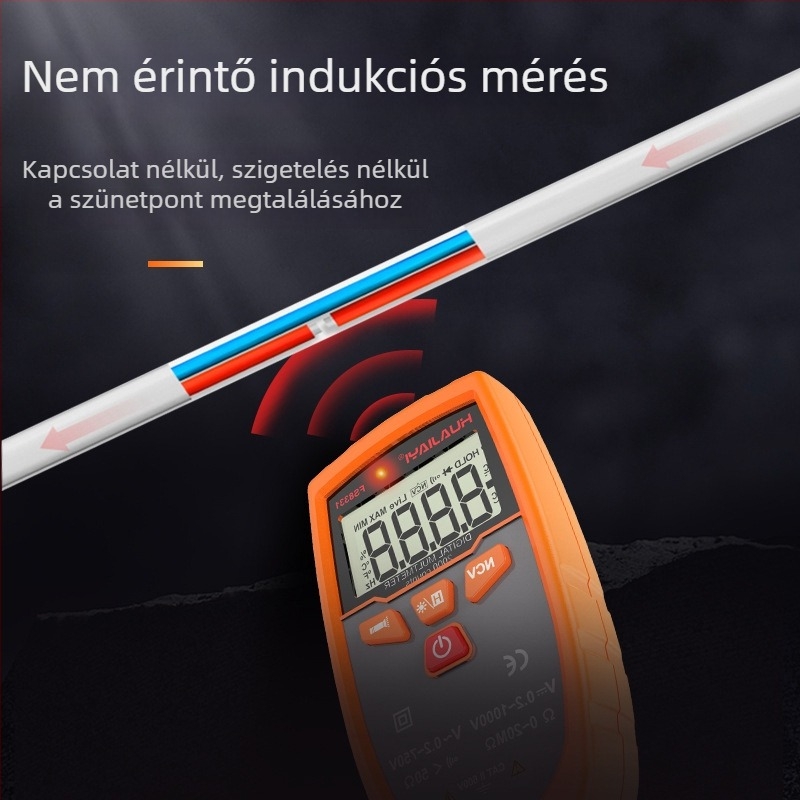 FS8331 hordozható digitális multiméter, automatikus mérési tartomány, adatmegőrzés, IEC 61010 biztonság, 6000-es kijelző