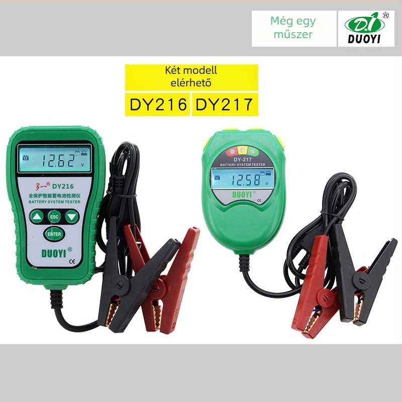 One more DY216 12V autóakkumulátor-tesztelő – belső ellenállás, kapacitás, akkumulátor élettartama