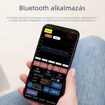 FNIRSI-FNB48S USB feszültség- és áramerősségmérő, többfunkciós gyors töltés teszter, QC/PD protokoll szimulátor
