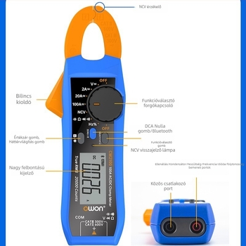 OWON Lillip CM2100 digitális Bluetooth csuklós multiméter, magas precizitás CM2100B
