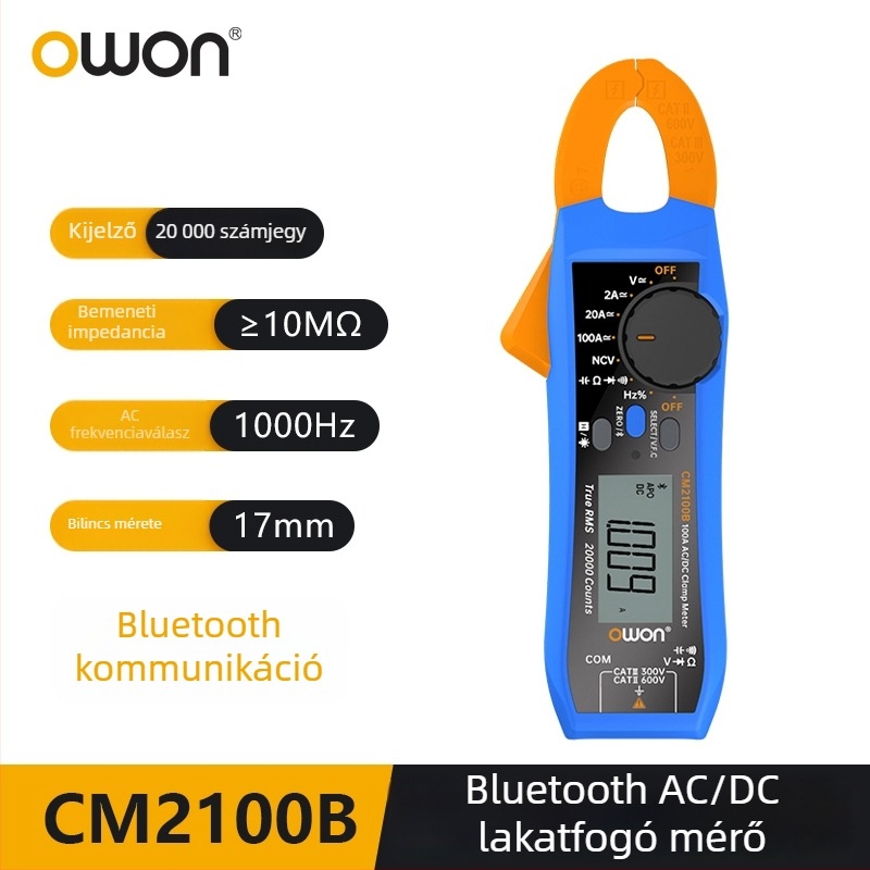 OWON Lillip CM2100 digitális Bluetooth csuklós multiméter, magas precizitás CM2100B