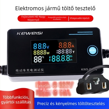 KWS-DC22 Digitális feszültség- és áramerősség-mérő; működtetés 8-12V; mérési tartomány 8-120V; pontosság 1%