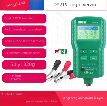 DY219 autóakkumulátor-teszter CCA belső ellenállás méréssel, 12V, One more