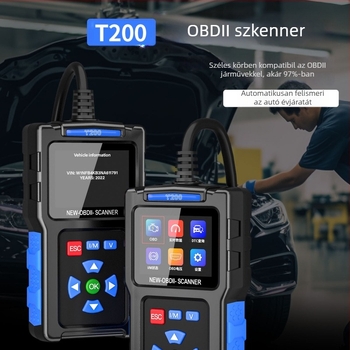 Autódiagnosztikai eszköz T200, feszültség 8-30V, működési hőmérséklet 20-60°C, autókhoz