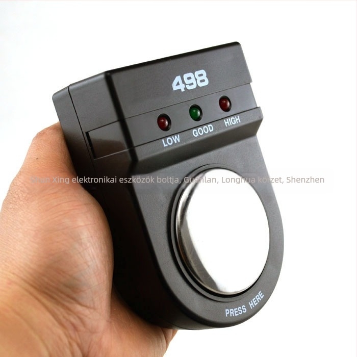 Vezeték nélküli földelési ellenállás mérő készülék anti‑statikus csuklópántra, modell 498, mérési tartomány 0-10, tömeg 0,23 kg