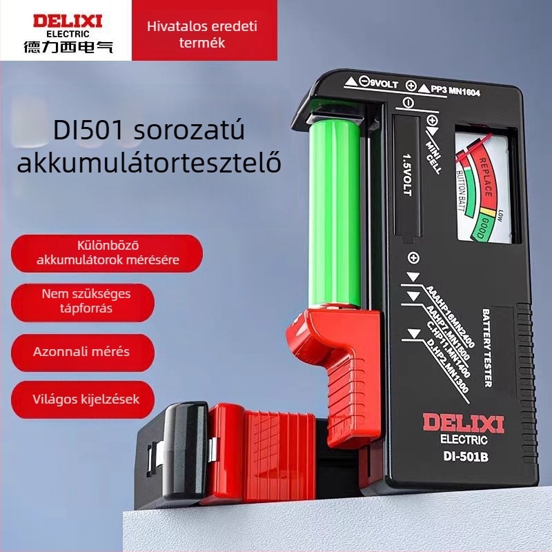 Delixi Akkumulátor Kapacitásmérő és Hátralévő Energia Detektor