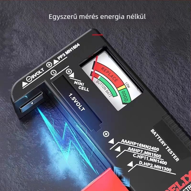 Delixi Akkumulátor Kapacitásmérő és Hátralévő Energia Detektor