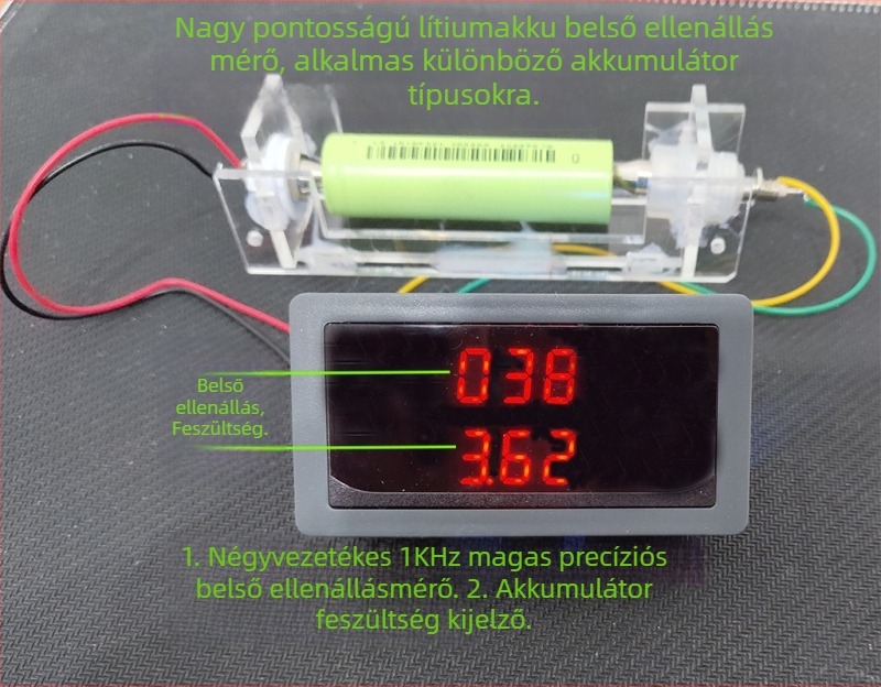 Cool Cow Kn500 Li-ion Akkumulátor Belső Ellenállás Mérő, Magas Pontosság, 18650 Kompatibilis, AC Milliohm Mérés