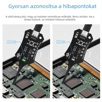 OSS Induktortesztelő mobiltelefonos javításhoz – digitális alaplap induktora hibáinak felderítése és elektromágneses indukció mérése