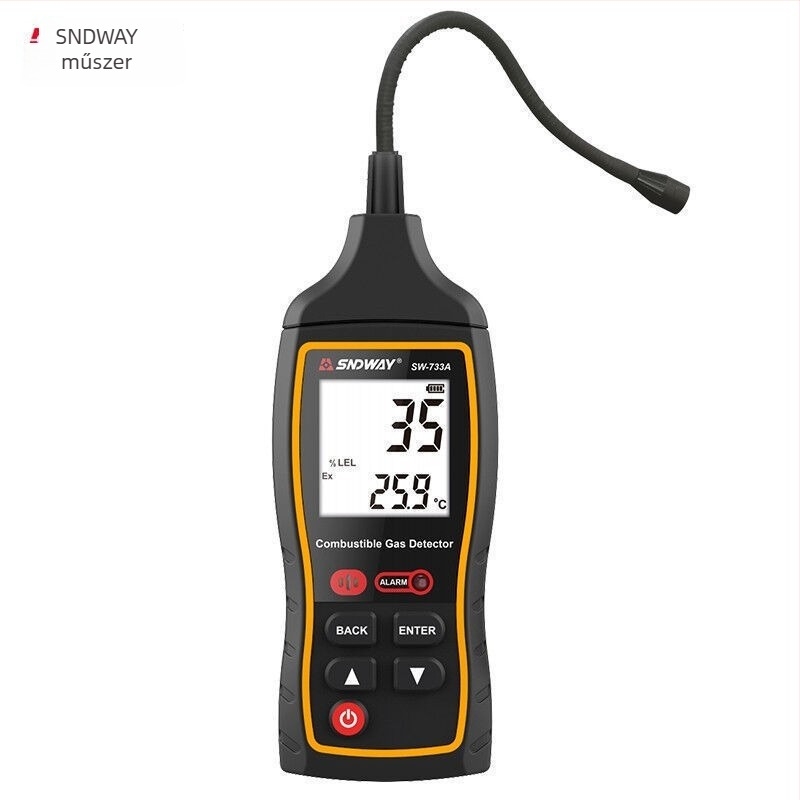 Shendawei SW-733A éghető gázdetektor – CO, CO2, CH4 és kén analízis