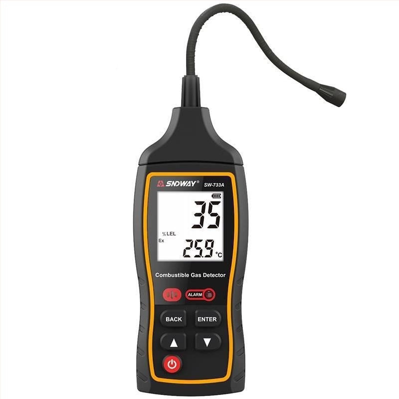 Shendawei SW-733A éghető gázdetektor – CO, CO2, CH4 és kén analízis