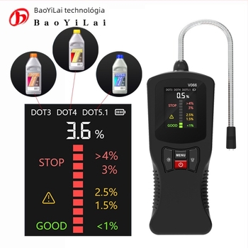 Baoyilai fékfolyadék detektor, DOT3/4/5.1 észlelés, 3V tápegység, -20°C-tól 80°C-ig