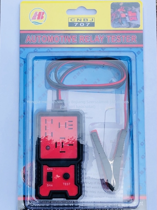 Bojiang Type 707 autóipari relé teszter, relé detektálás, 12V tápegység