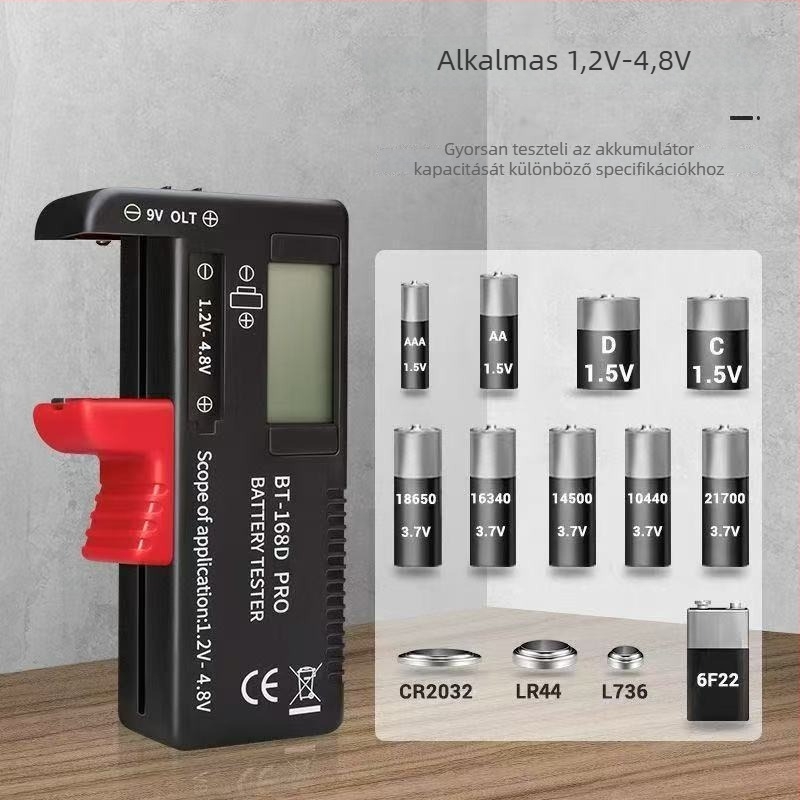 Digitális akkumulátorkapacitás-tesztelő Li-ion és ólom-savas akkumulátorokhoz – Bt-168Pro
