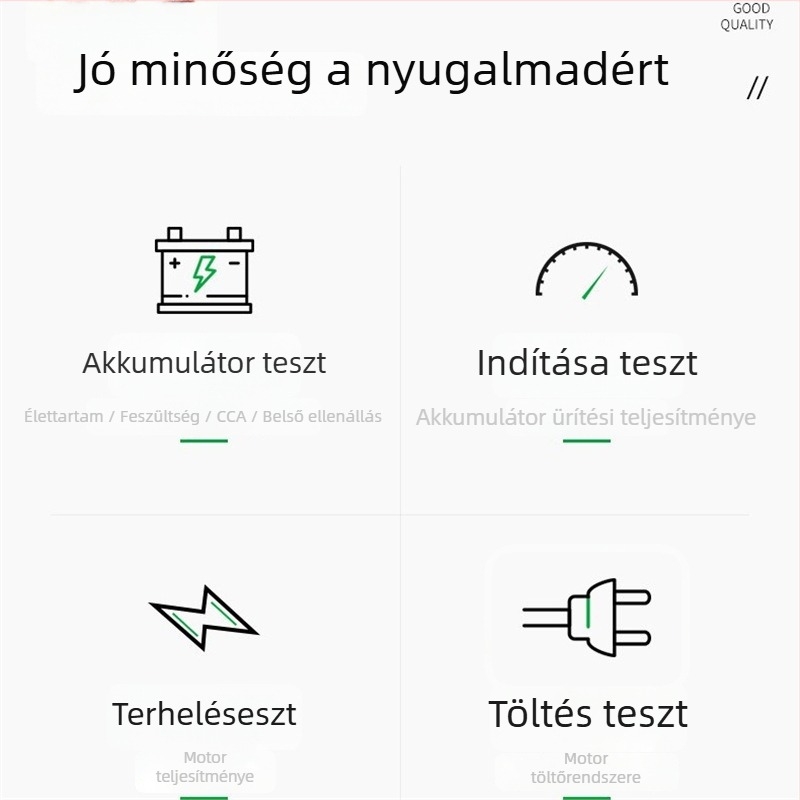 Autó akkumulátor teszter DY221, One More, 12-24V