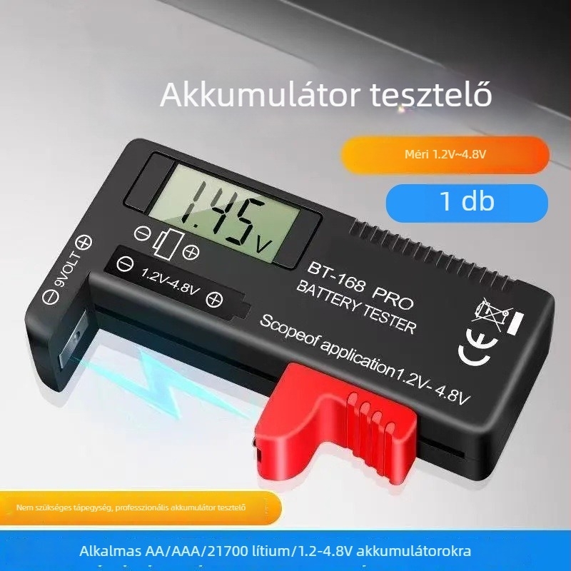 Akkumulátor teljesítménydetektora kapacitásmérés és digitális kijelző a fennmaradó teljesítményhez