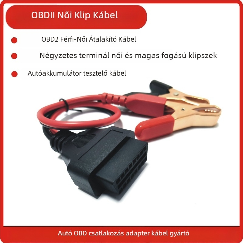 OBD adapterkábel női csatlakozóval autóakkumulátor detektorra LH-J04 LH 24V