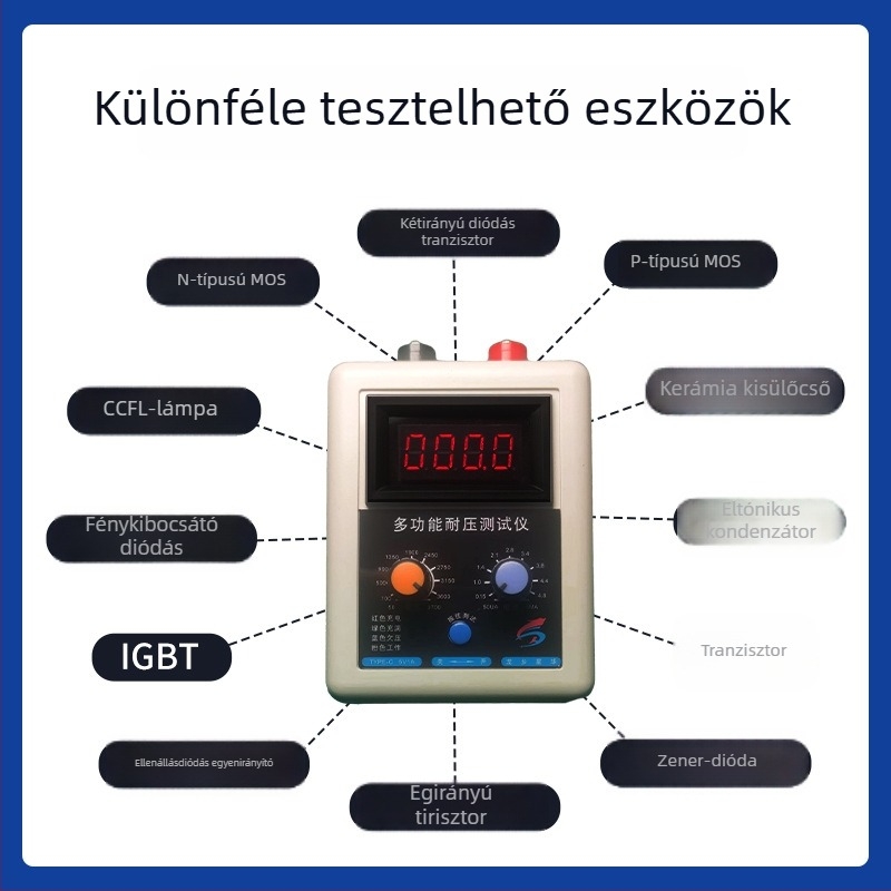 4. generációs 3700V-os ellenállás-tesztelő NMOS/PMOS/IGBT, modell XH37-5-3, professzionális használatra