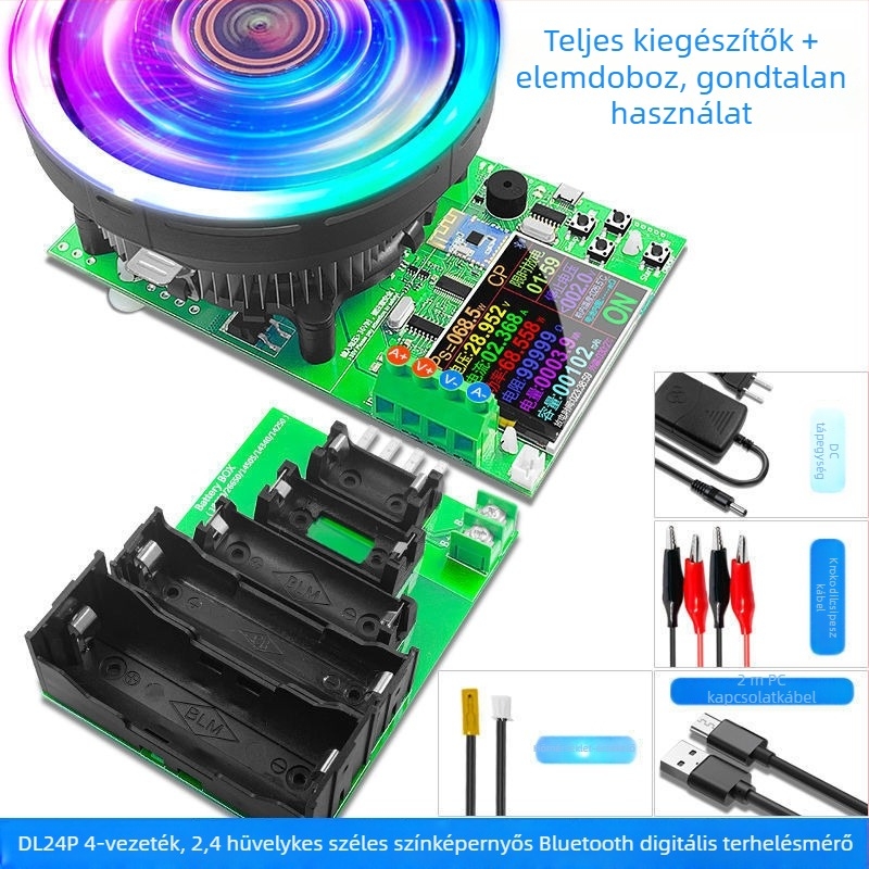 DL24 digitális állandóáramú terhelő tester digitális kijelzővel, voltmérővel és ampermérővel, USB-tesztelő és akkumulátor kapacitásdetektorral