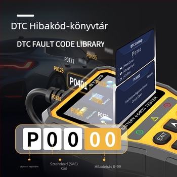 Motorhiba-diagnosztikai műszer (Ymiot Bt529, 5-30 V, univerzális típus, működési hőmérséklet 0-60°C)