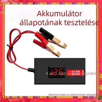 Elektromos jármű akkumulátor feszültségmérő 12V/24V/48V/60V/72V – univerzális autók és motorkerékpárokhoz