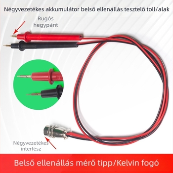 Belső ellenállást mérő toll klipszpróbákkal, USB Li-ion akkumulátor teszter Peacefair, Eredet Kína