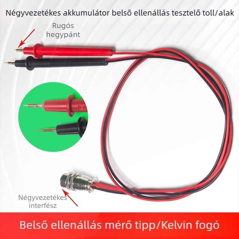 Belső ellenállást mérő toll klipszpróbákkal, USB Li-ion akkumulátor teszter Peacefair, Eredet Kína