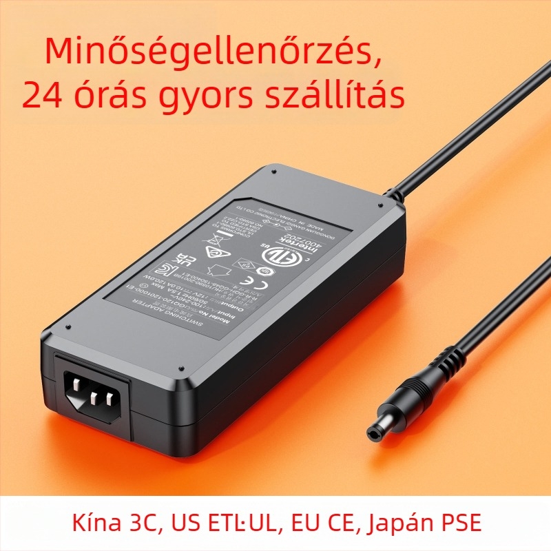 Tápegység 12V 10A, 120W, UL CCC SAA UKCA tanúsított, márka Hong Kong qi