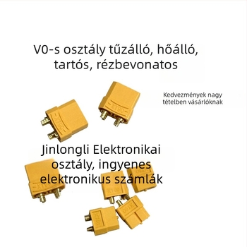 XT90/XT60/XT30-T plug tesztcsatlakozók LiPo akkukhoz modell repülőkhöz, férfi és női, aranyozott