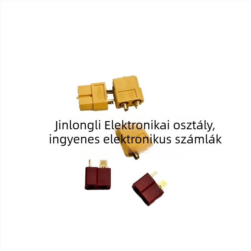 XT90/XT60/XT30-T plug tesztcsatlakozók LiPo akkukhoz modell repülőkhöz, férfi és női, aranyozott