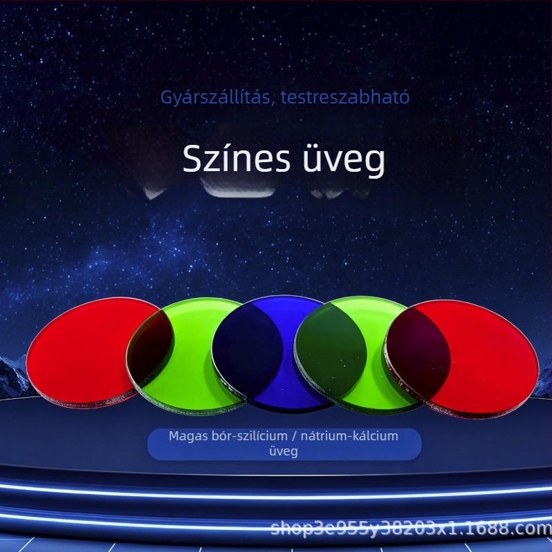 Szemre szabott üveg szűrők, magas boroszilikát lencsék, védelem a látható és infravörös fény ellen