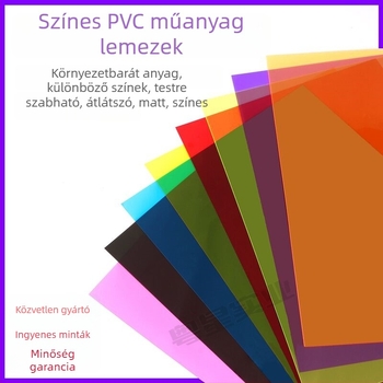 PVC/PP filmlap – átlátszó 0,3 mm, matt 0,5 mm; alkalmas laminálásra, nyomtatásra és gravírozásra