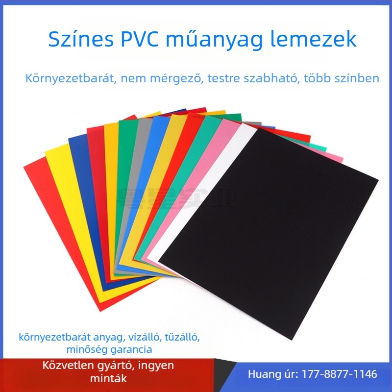 PVC/PP filmlap – átlátszó 0,3 mm, matt 0,5 mm; alkalmas laminálásra, nyomtatásra és gravírozásra