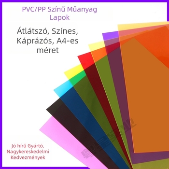 PVC/PP lap, átlátszó 0.3 mm és matt 0.5 mm, nyomtatási minőség, laminálás