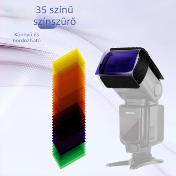 Godox színhőmérséklet-szűrő a kamerához – fénykiegészítő, PET anyag, terhelhetőség 2 kg-ig, súly 200 g