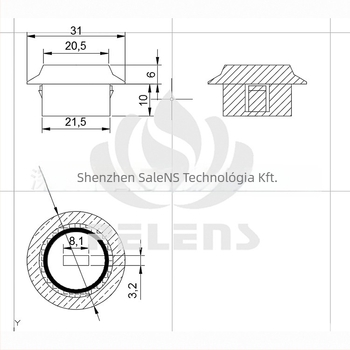 Salens 8120-2 Fresnel lencse emberi test infravörös érzékelőhöz
