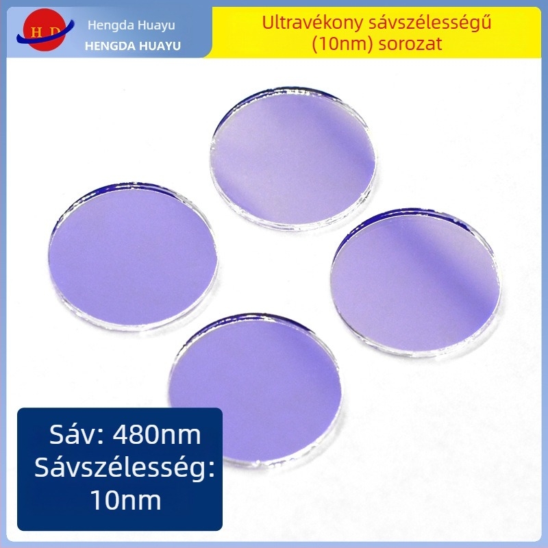 BP480-10nm szűrő, 97% átvitellel, ultranarrow sávszélességű 10 nm-es sáv, bevont szűrő