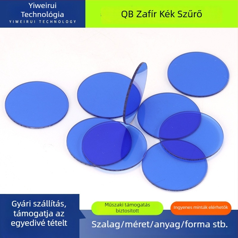 IR-cut szűrő optikai üveghez, fő felhasználás: ablak-tükör, termékkód 6201048, Yiweirui márka, transzmittancia