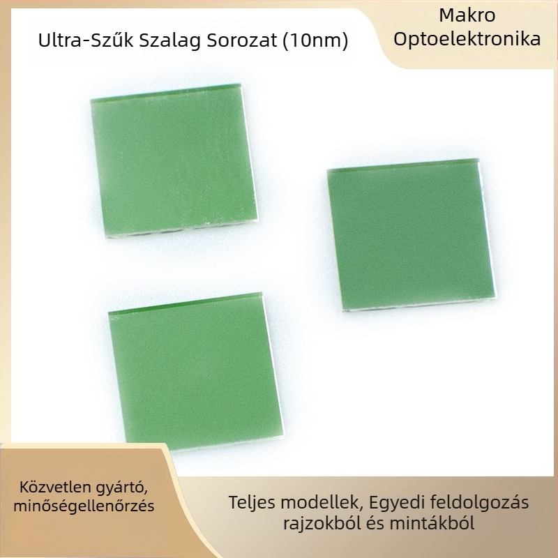 Ultra-szűk sávú szűrő, középponti hullámhossz 540 nm, sávszélesség 10 nm, átviteli ≥94%, csillagászati megfigyelésekhez