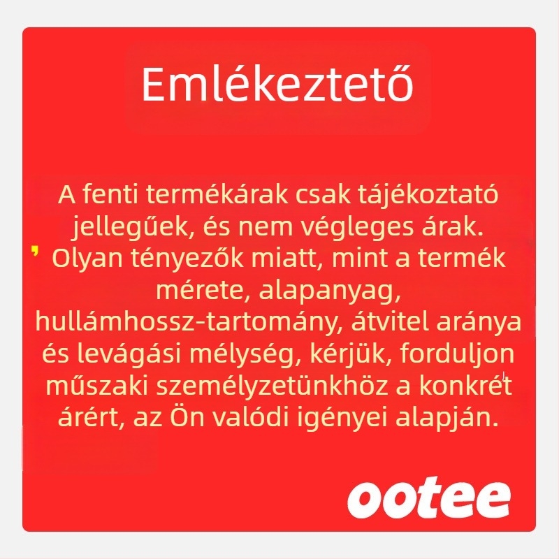 Kamera lencse 720 nm-es keskeny sávú infravörös szűrővel, modell Nbp, OOTEE, optikai üveg, testre szabott forma, kód 20250114006