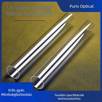 Precíziós optika UV kvarccső YAG lézerhez, magas minőség, nagy átvitel