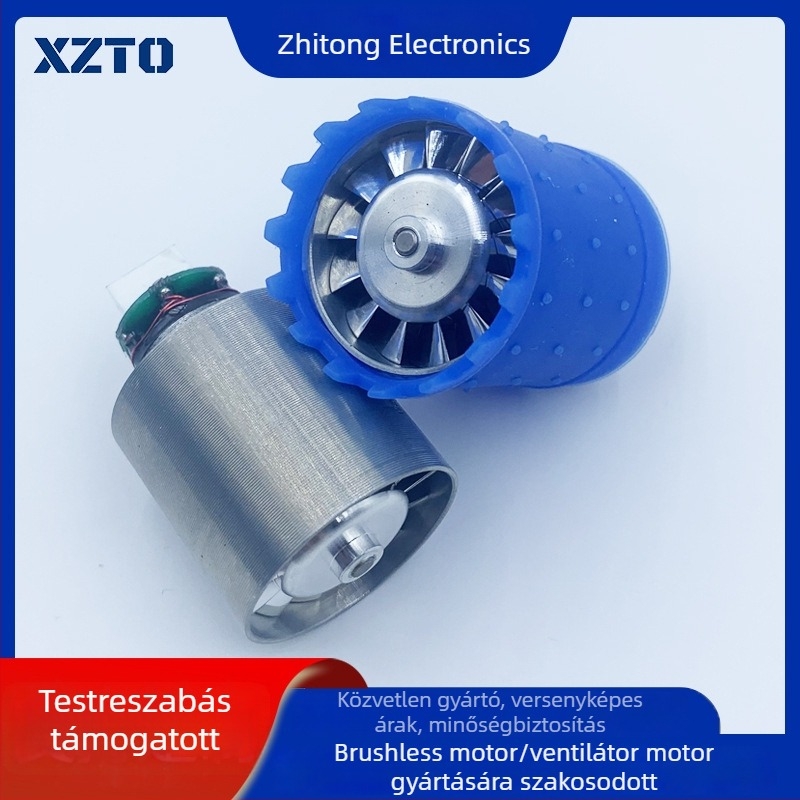 Magas fordulatszámú töltés nélküli DC mikromotor — működési feszültség 36V DC-ig; alkalmas hajszárítókhoz, kézi ventilátorokhoz, pengétlen ventilátorokhoz és függő ventilátorokhoz